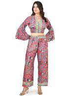 KATE RED BOBBIN TOP CO-ORD SET