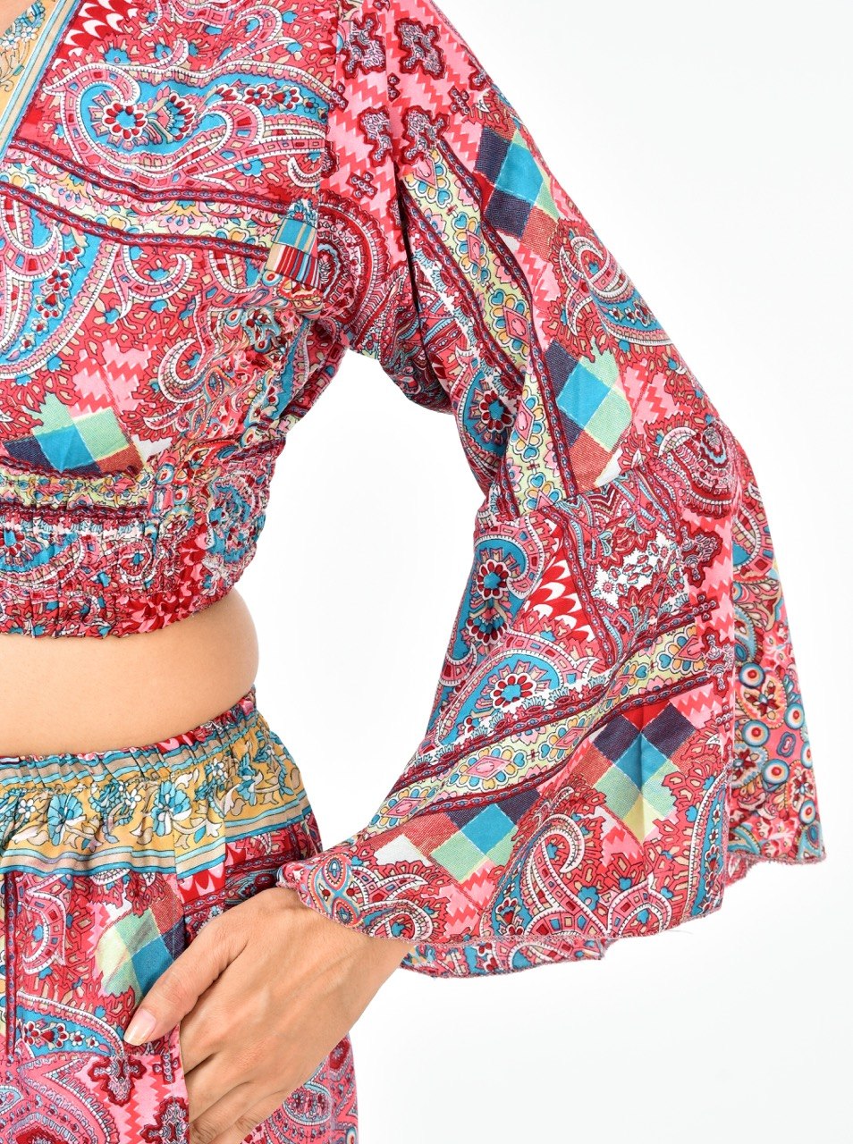 KATE RED BOBBIN TOP CO-ORD SET