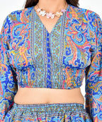 KATE BLU BOBBIN TOP CO-ORD SET