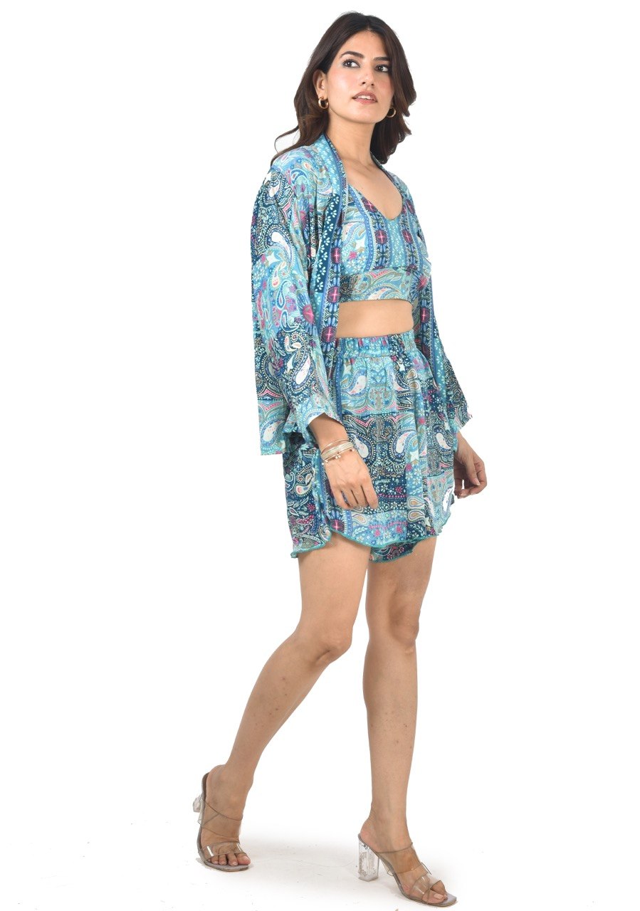 NORA 3-PIECE(PBL) SHORT CO-ORD SET
