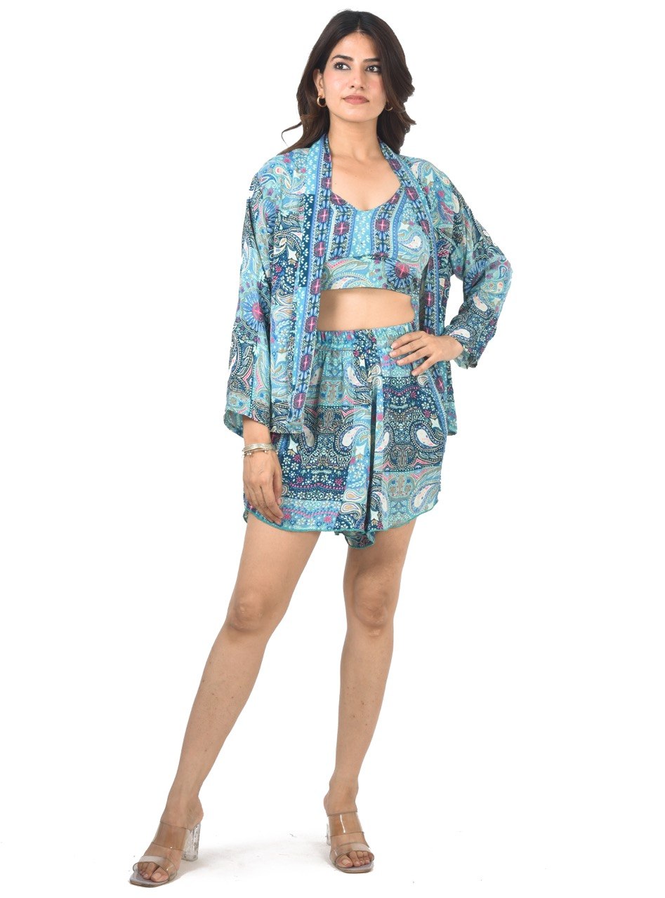 NORA 3-PIECE(PBL) SHORT CO-ORD SET