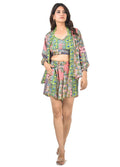 NORA 3-PIECE(P-MU) SHORT CO-ORD SET