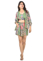 NORA 3-PIECE(P-MU) SHORT CO-ORD SET
