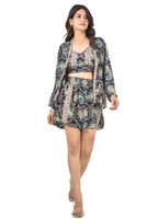 NORA 3-PIECE(BK) SHORT CO-ORD SET