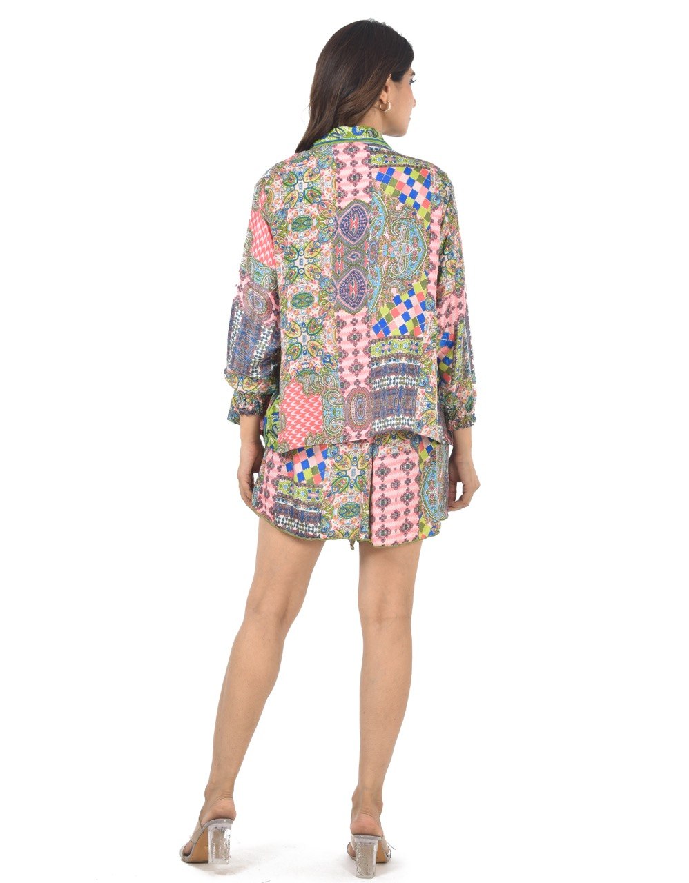 NORA 3-PIECE(P-MU) SHORT CO-ORD SET
