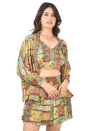 NORA 3-PIECE(GR-R) SHORT CO-ORD SET