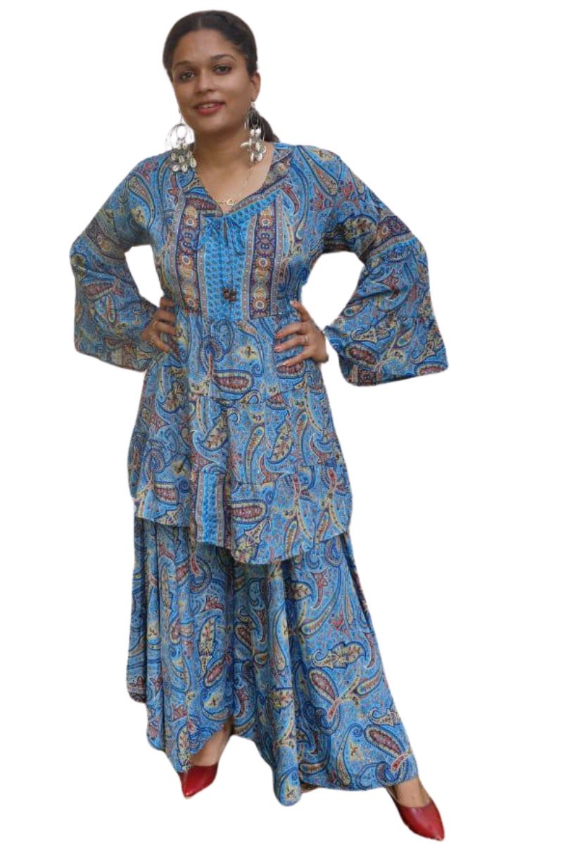 BLU SHEENA SHARARA CO-ORD SET