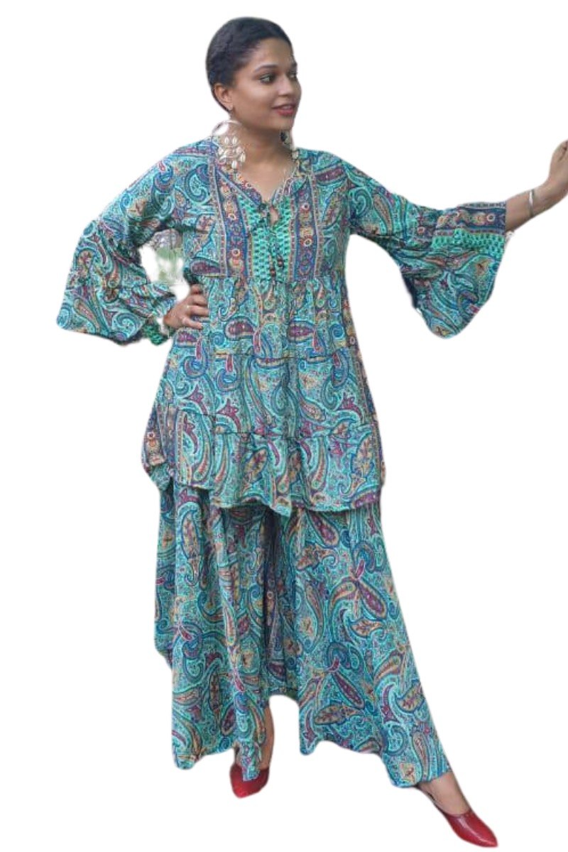 GR SHEENA SHARARA CO-ORD SET