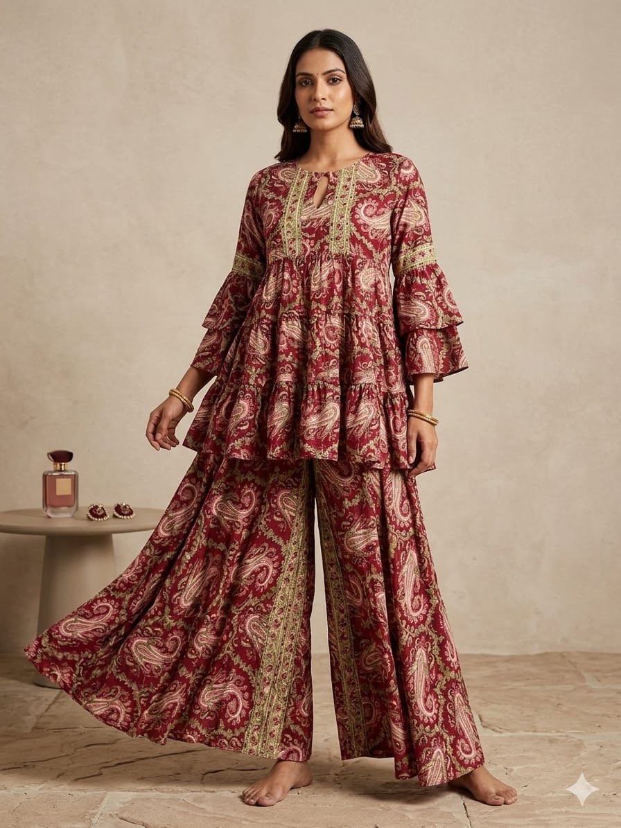 R SHEENA SHARARA CO-ORD SET
