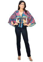 Ada pink tie-up crop top