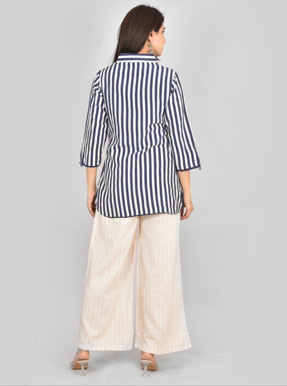 Blue Lining Co-Ord Set