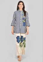 Blue Lining Co-Ord Set