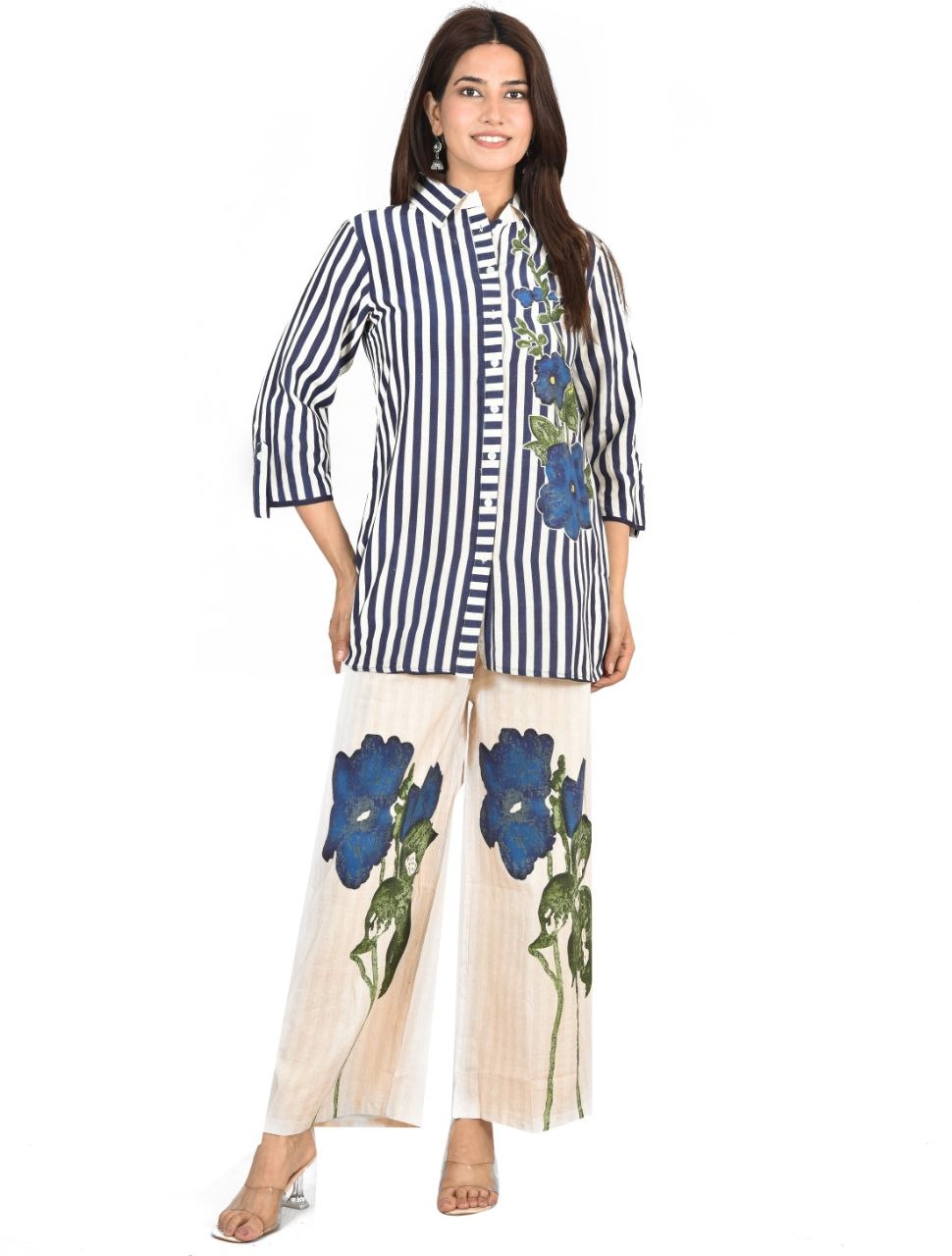 Blue Lining Co-Ord Set