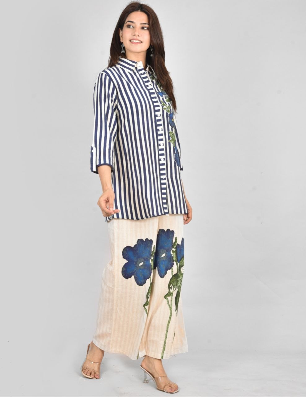 Blue Lining Co-Ord Set