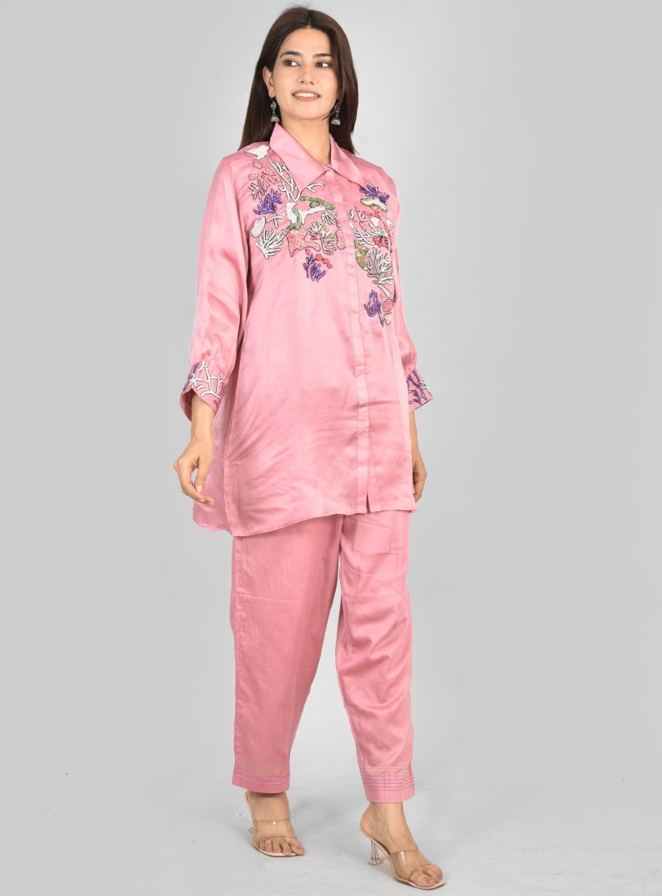 Coral Afsana Co-Ord Set
