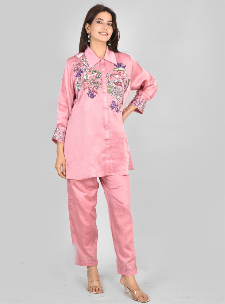 Coral Afsana Co-Ord Set