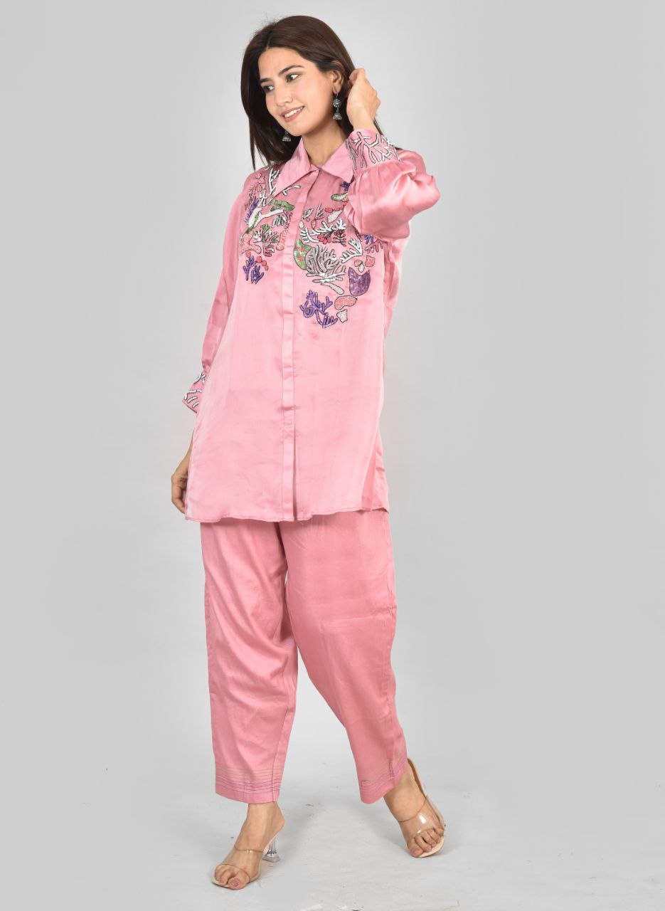 Coral Afsana Co-Ord Set