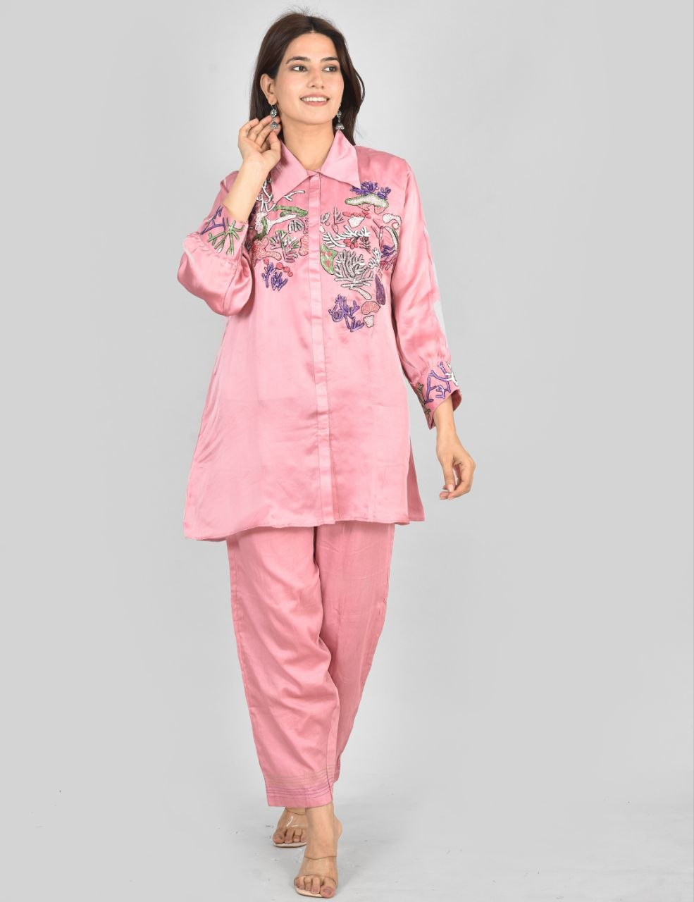 Coral Afsana Co-Ord Set