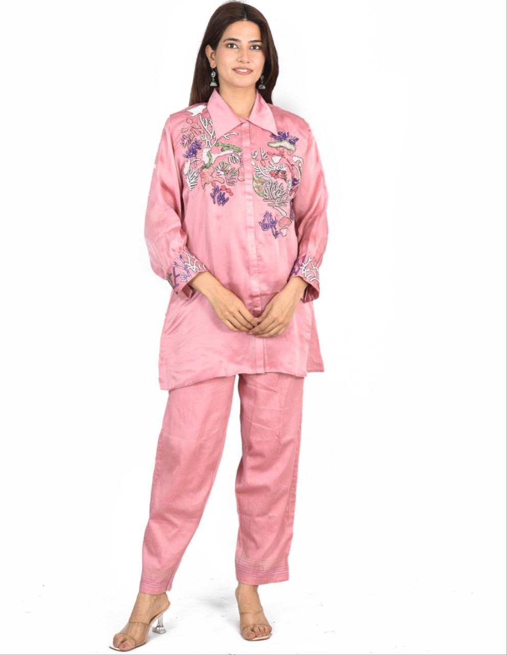 Coral Afsana Co-Ord Set