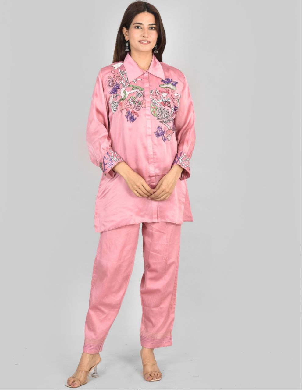 Coral Afsana Co-Ord Set
