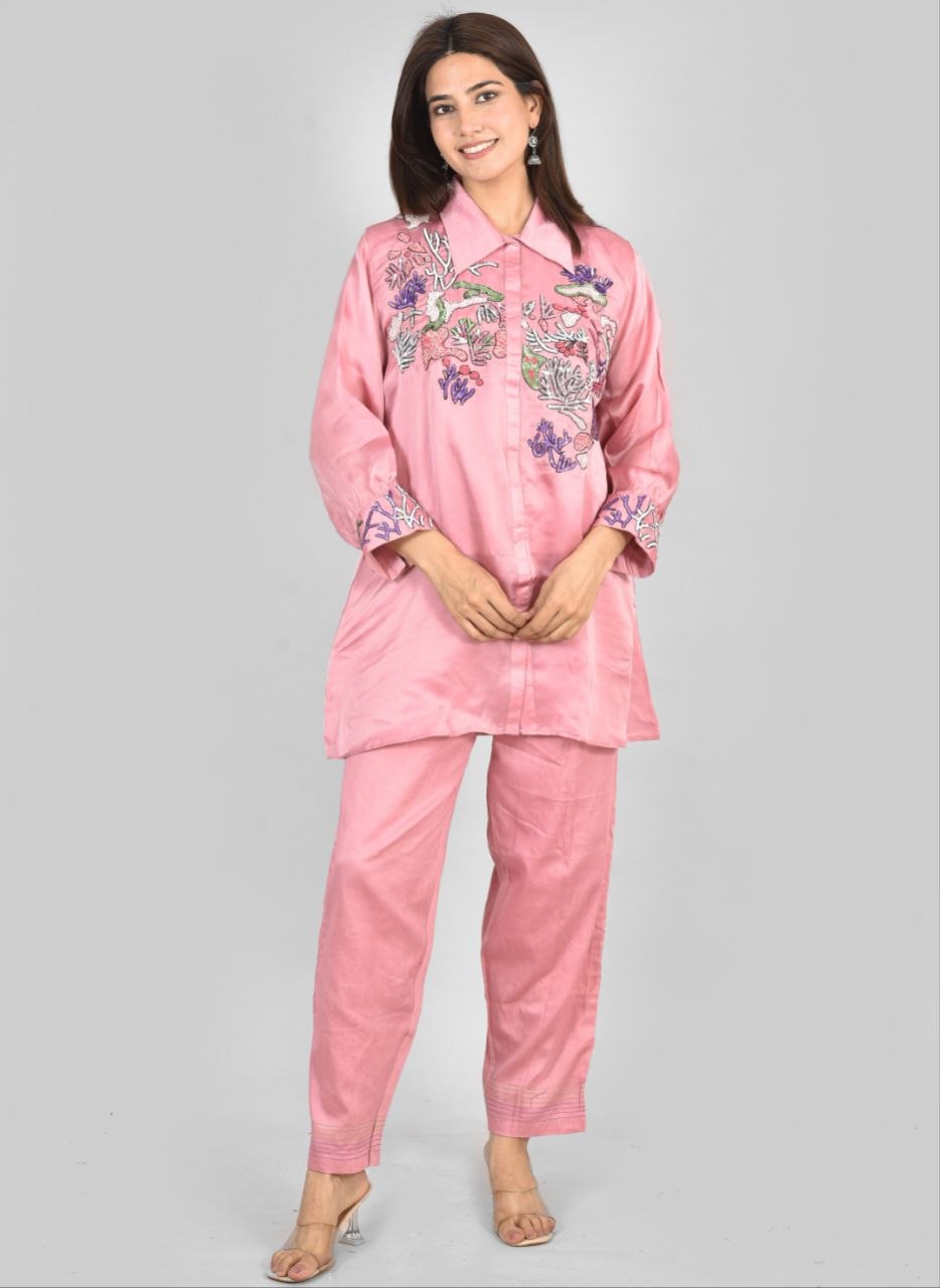Coral Afsana Co-Ord Set