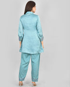 Teal Green Afsana Co-Ord Set
