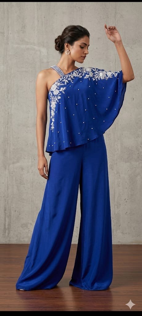 Blue Indika  Indo-Western Suit