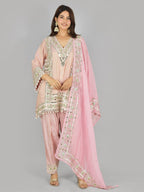 Pink merab Farsi salwar suit