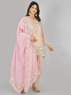 Pink merab Farsi salwar suit