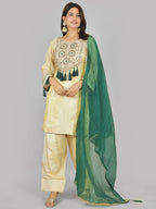 Megha Farsi green suit