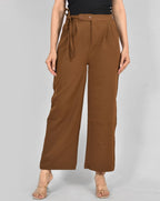 Brown Knot Korean Pant