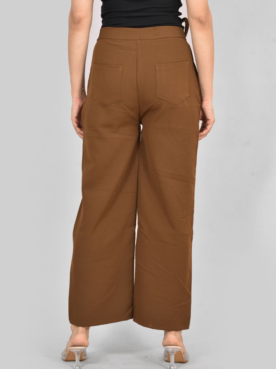 Brown Knot Korean Pant