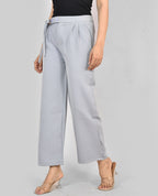 Ice Blue Knot Korean Pant