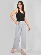 Ice Blue Knot Korean Pant
