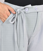 Ice Blue Knot Korean Pant