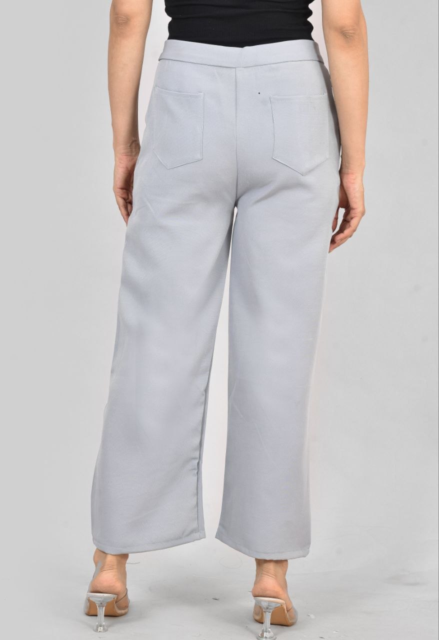 Ice Blue Knot Korean Pant