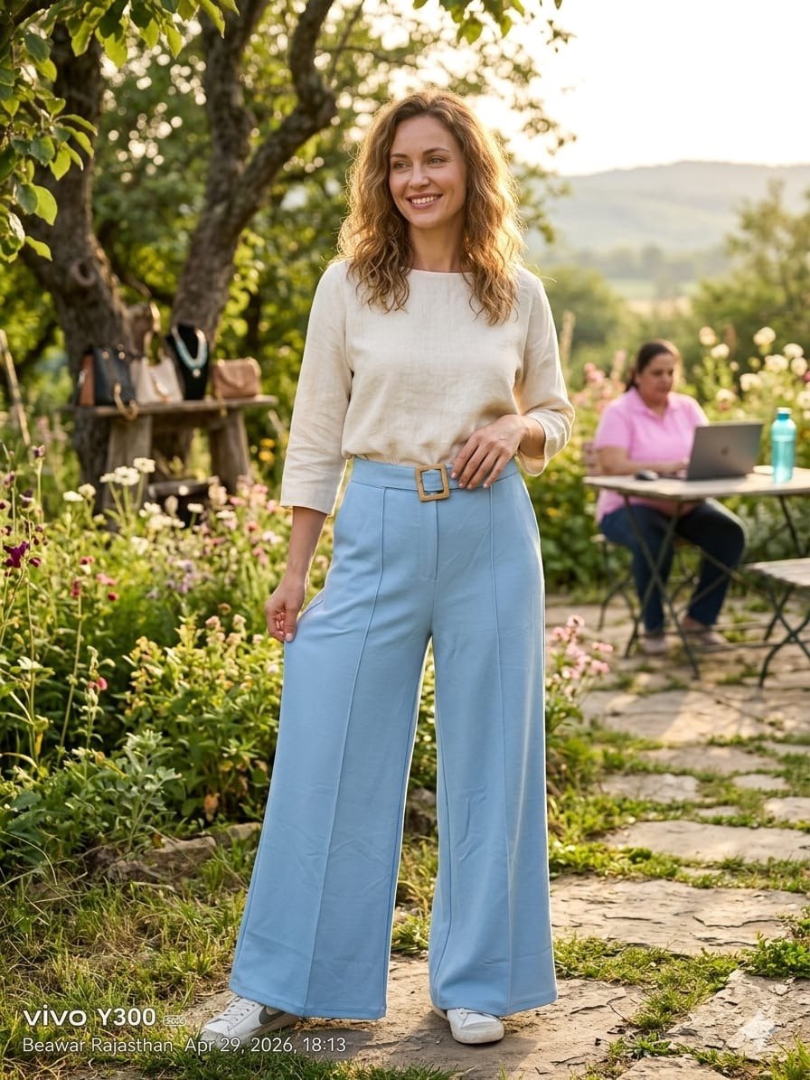 Skbl Square Broach Korean Pant
