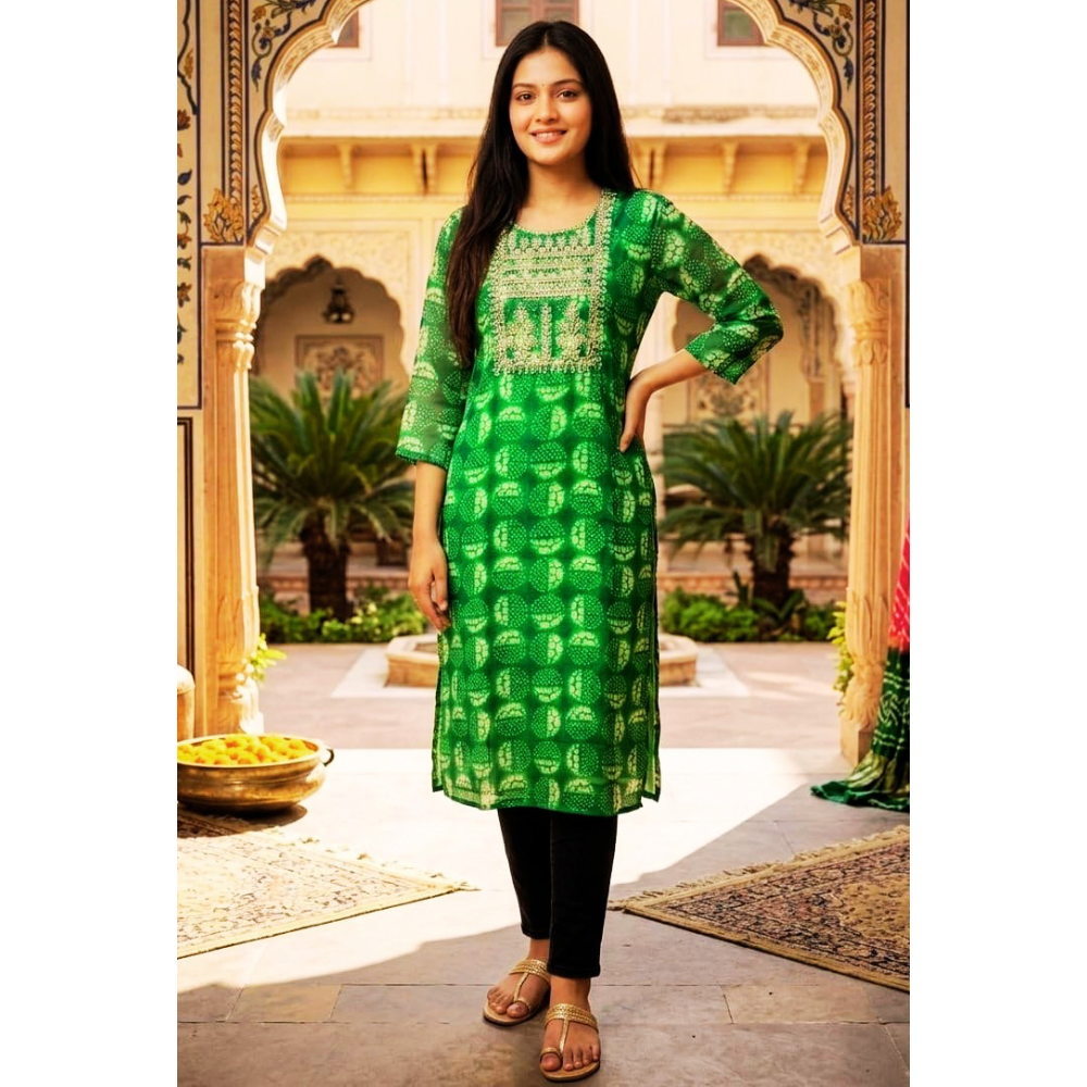 Green baisa kurti