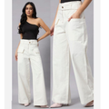 VIV-D118WHITE Baggy jeans