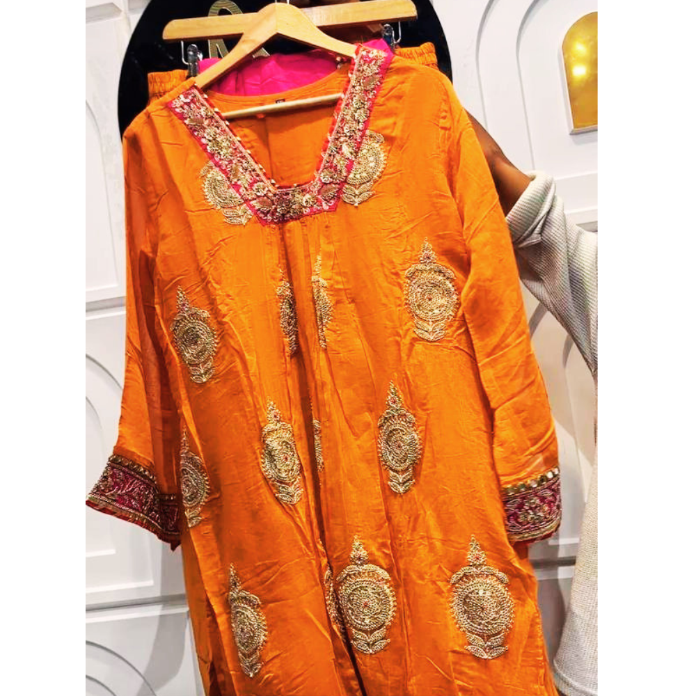 Kesari mulchanderi suit